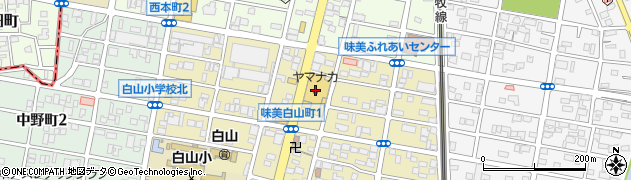 ヤマナカ味美店周辺の地図
