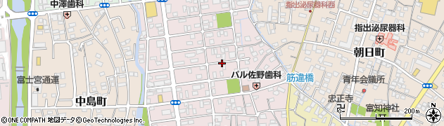 静岡県富士宮市淀川町周辺の地図