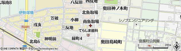 愛知県稲沢市奥田町（南魚取場）周辺の地図