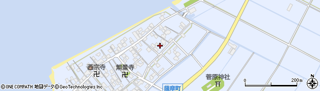 滋賀県彦根市薩摩町周辺の地図