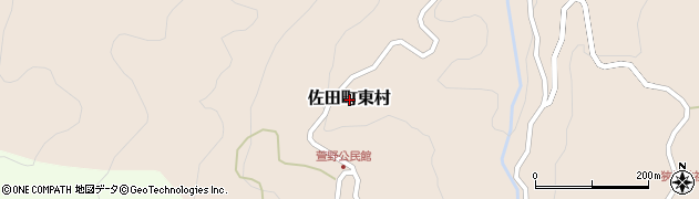 島根県出雲市佐田町東村周辺の地図