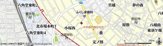 愛知県清須市春日宮重30周辺の地図