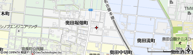 愛知県稲沢市奥田堀畑町周辺の地図