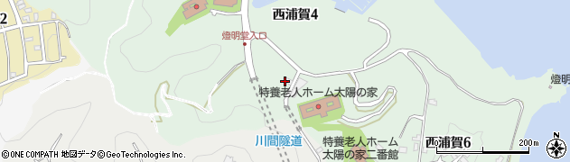 石川産業有限会社　西浦賀作業所周辺の地図
