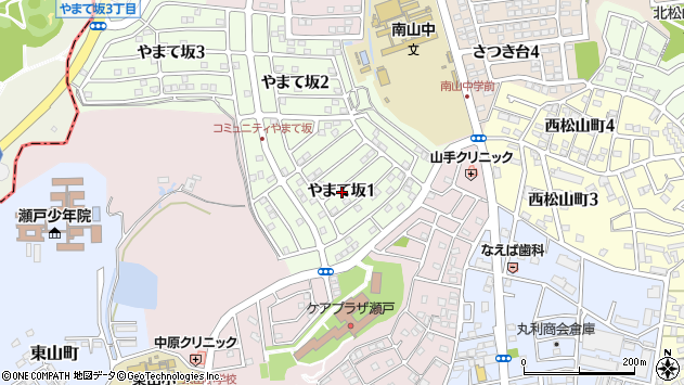 〒489-0980 愛知県瀬戸市やまて坂の地図