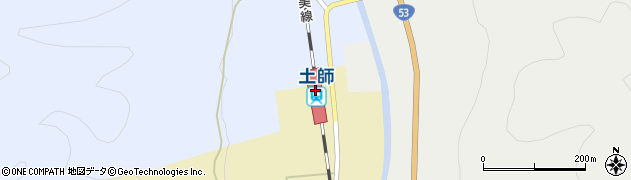 鳥取県八頭郡智頭町周辺の地図