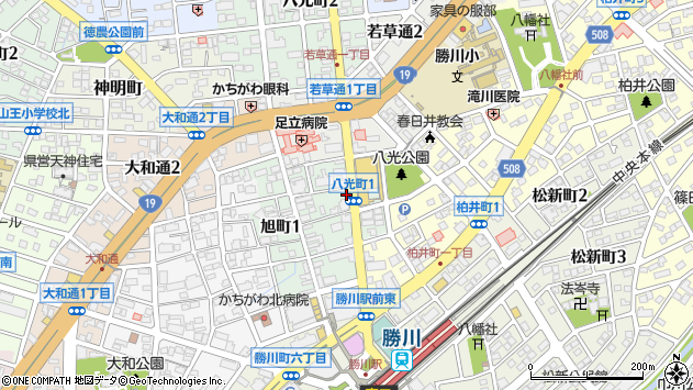 〒486-0916 愛知県春日井市八光町の地図