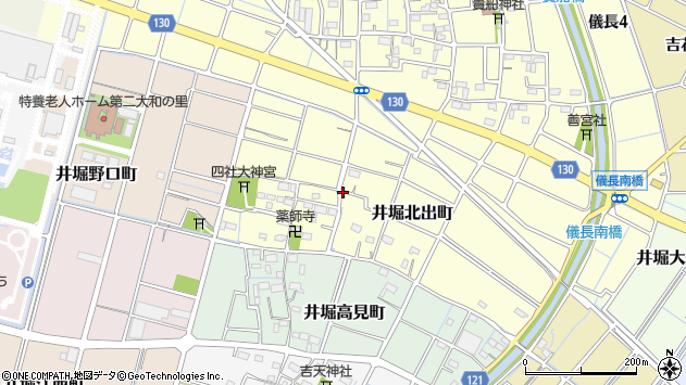 〒492-8461 愛知県稲沢市井堀北出町の地図