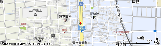 愛知県北名古屋市九之坪（天神前）周辺の地図