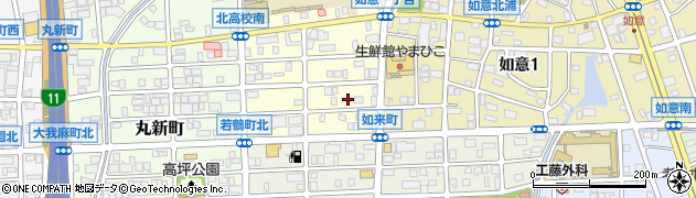 愛知県名古屋市北区如来町149周辺の地図