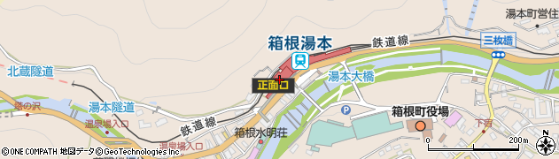 箱根登山鉄道株式会社　箱根湯本駅周辺の地図