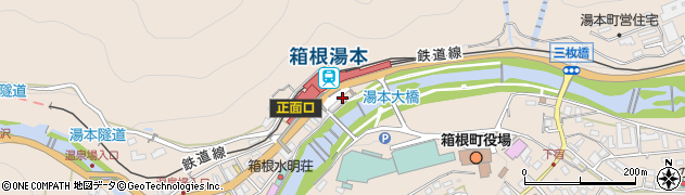 小田原報徳自動車株式会社　湯本支店周辺の地図