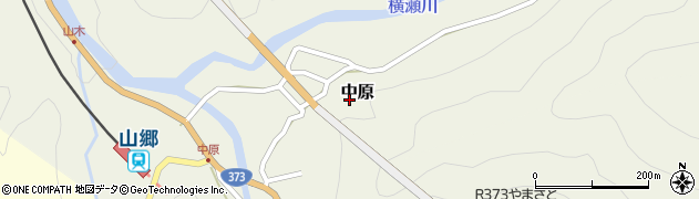 鳥取県智頭町（八頭郡）中原周辺の地図
