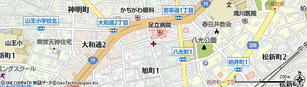 ヘアーサロンちどり勝川店周辺の地図