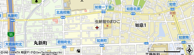 愛知県名古屋市北区如来町129周辺の地図