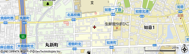 愛知県名古屋市北区如来町120周辺の地図