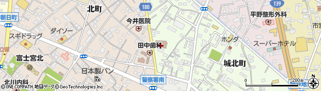 富士宮警察署周辺の地図