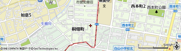 愛知県名古屋市北区桐畑町25周辺の地図
