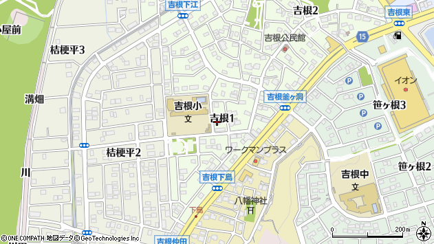 〒463-0004 愛知県名古屋市守山区吉根の地図