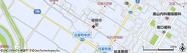 彦根日夏郵便局周辺の地図