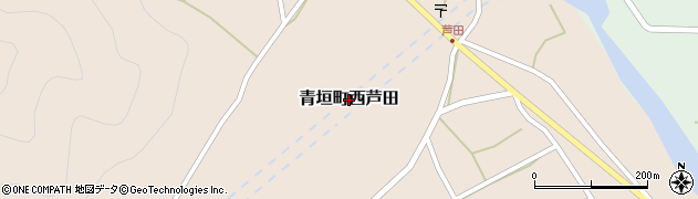 兵庫県丹波市青垣町西芦田周辺の地図