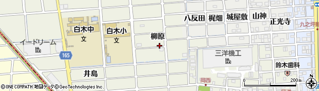 愛知県北名古屋市沖村柳原周辺の地図