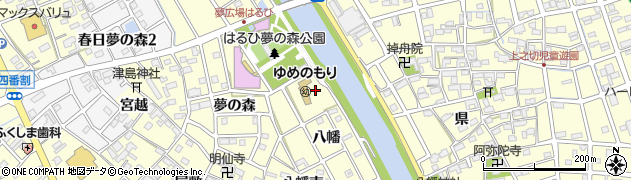 愛知県清須市春日（八幡裏）周辺の地図