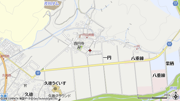 〒522-0317 滋賀県犬上郡多賀町一円の地図