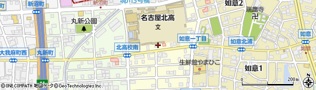 愛知県名古屋市北区如来町56周辺の地図