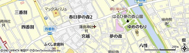 愛知県清須市春日郷裏周辺の地図