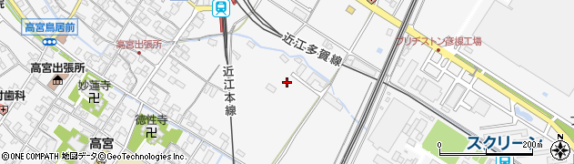 滋賀県彦根市高宮町周辺の地図
