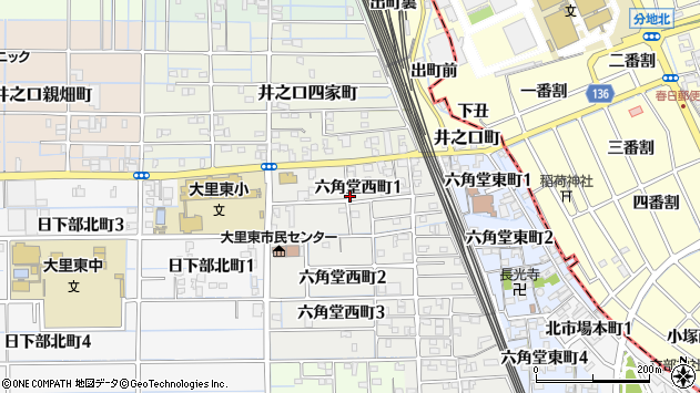 〒492-8171 愛知県稲沢市六角堂西町の地図