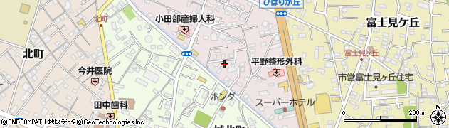 静岡県富士宮市ひばりが丘455周辺の地図