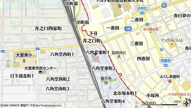 〒492-8172 愛知県稲沢市六角堂東町の地図