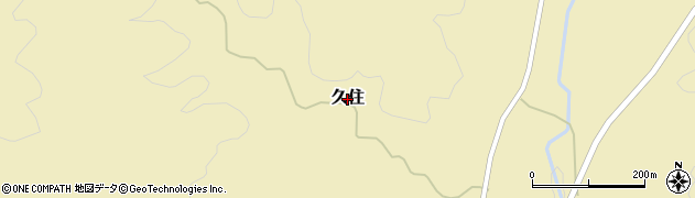 鳥取県日野町（日野郡）久住周辺の地図