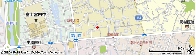 静岡県富士宮市淀師92周辺の地図
