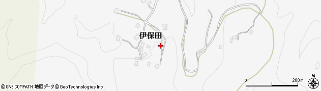 千葉県大多喜町（夷隅郡）伊保田周辺の地図