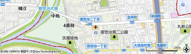 愛知県名古屋市北区喜惣治周辺の地図
