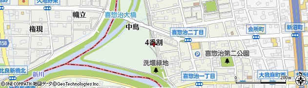 愛知県名古屋市北区楠町大字喜惣治新田４番割周辺の地図