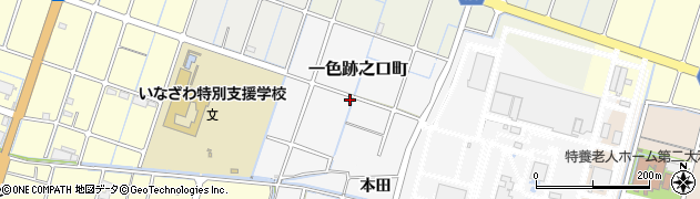 愛知県稲沢市一色跡之口町周辺の地図