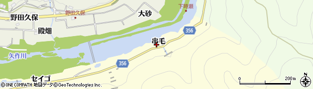 愛知県豊田市小渡町串毛周辺の地図