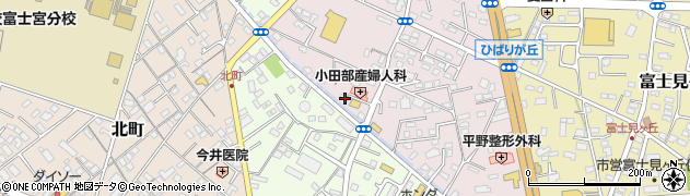 静岡県富士宮市ひばりが丘175周辺の地図