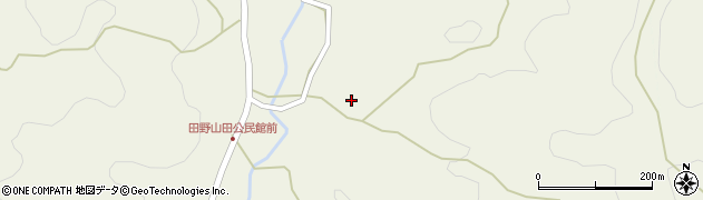 京都府福知山市田野山田周辺の地図