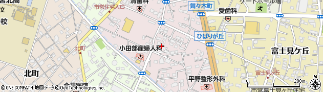 静岡県富士宮市ひばりが丘周辺の地図