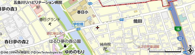 愛知県清須市春日（社子地）周辺の地図