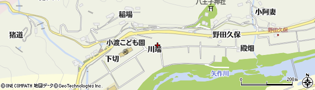 愛知県豊田市下切町（川端）周辺の地図