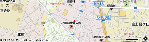 静岡県富士宮市ひばりが丘132周辺の地図