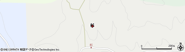 滋賀県犬上郡多賀町杉周辺の地図