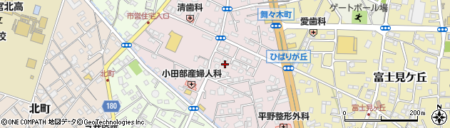 静岡県富士宮市ひばりが丘254周辺の地図