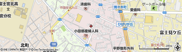 静岡県富士宮市ひばりが丘130周辺の地図